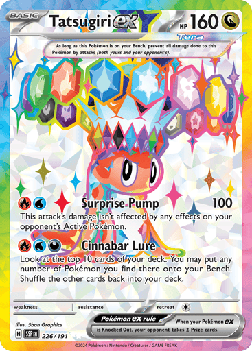 Tatsugiri ex – Ultra Rare – 226/191 – Surging Sparks