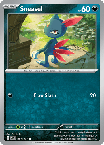 Sneasel – Common – 061/131 – Prismatic Evolutions
