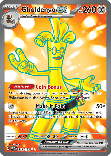 Gholdengo ex – Ultra Rare – 231/182 – Paradox Rift