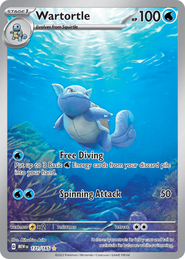 Wartortle – Illustration Rare – 171/165 – S&V 151