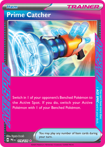Prime Catcher – ACE SPEC Rare – 119/131 – Prismatic Evolutions