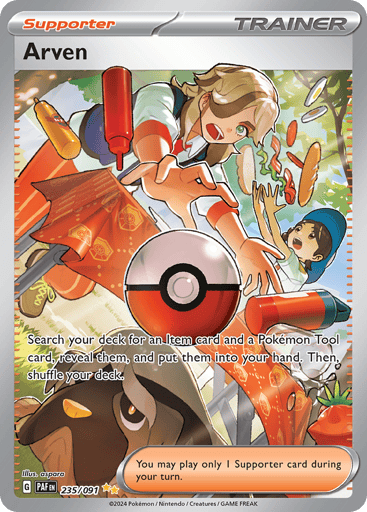 Arven – Special Illustration Rare – 235/091 – Paldean Fates