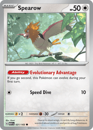 Spearow – Common – 021/165 – S&V 151