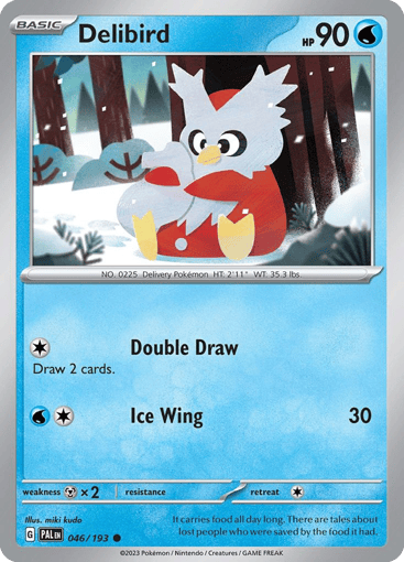 Delibird – Common Reverse Holo – 046/193 – Paldea Evolved