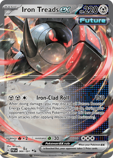 Iron Treads ex – Double Rare – 066/091 – Paldean Fates
