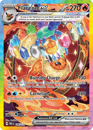 Flareon ex – Special Illustration Rare – 146/131 – Prismatic Evolutions