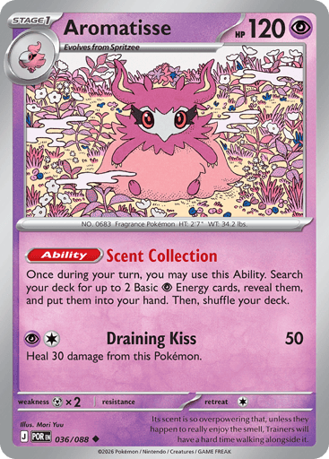 Aromatisse – Uncommon Reverse Holo – 036/088 – Perfect Order
