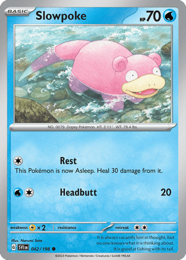 Slowpoke – Common – 042/198 – Scarlet & Violet