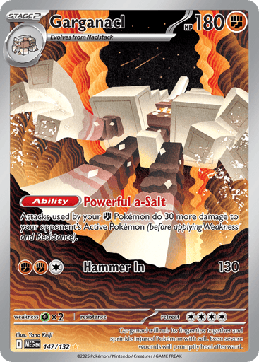 Garganacl – Illustration Rare – 147/132 – Mega Evolution