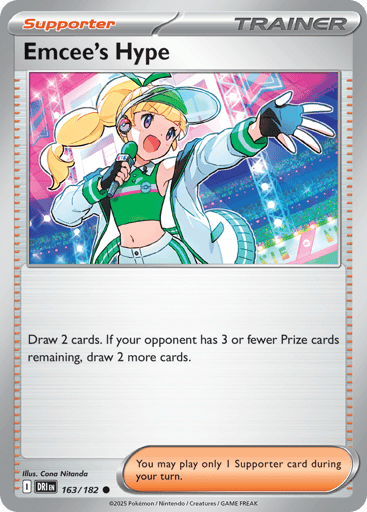 Emcee’s Hype – Common Reverse Holo – 163/182 – Destined Rivals