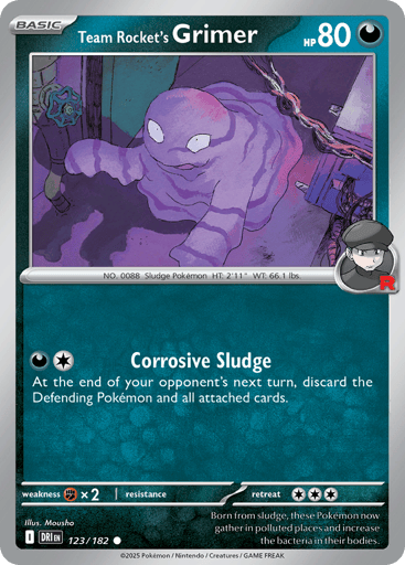 Team Rocket’s Grimer – Common Reverse Holo – 123/182 – Destined Rivals