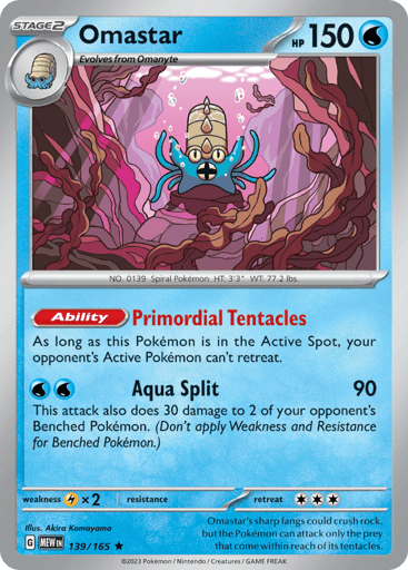 Omastar – Rare – 139/165 – S&V 151