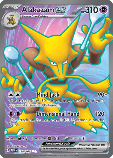 Alakazam ex – Ultra Rare – 188/165 – S&V 151