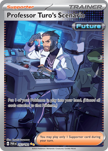 Professor Turo's Scenario – Special Illustration Rare – 257/182 – Paradox Rift