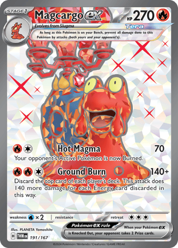 Magcargo ex – Ultra Rare – 191/167 – Twilight Masquerade