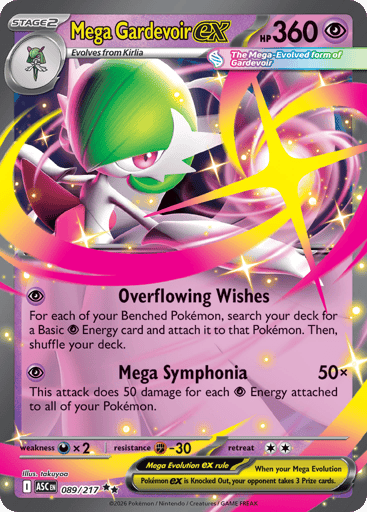 Mega Gardevoir ex – Double Rare – 089/217 – Ascended Heroes