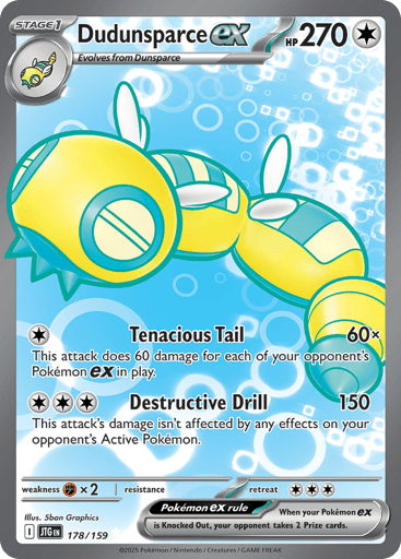 Dudunsparce ex – Ultra Rare – 178/159 – Journey Together