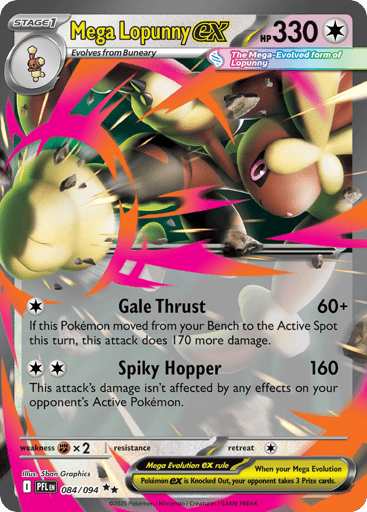 Mega Lopunny ex – Double Rare – 084/094 – Phantasmal Flames