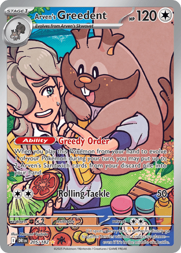 Arven’s Greedent – Illustration Rare – 205/182 – Destined Rivals