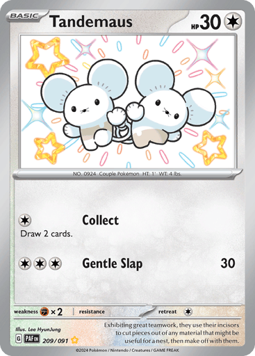 Tandemaus – Shiny Rare – 209/091 – Paldean Fates