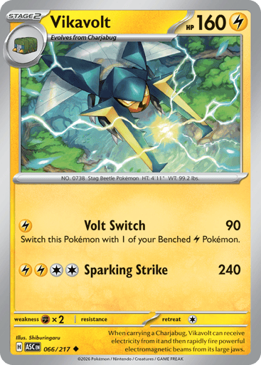 Vikavolt – Uncommon Reverse Holo – 066/217 – Ascended Heroes