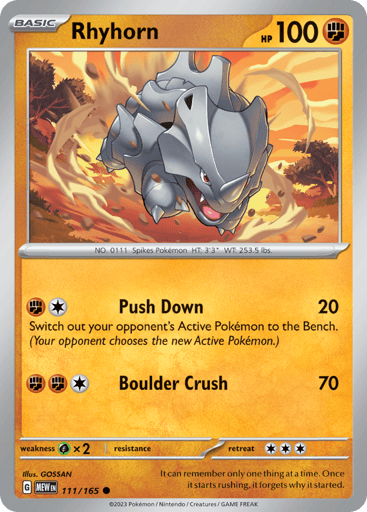 Rhyhorn – Common – 111/165 – S&V 151