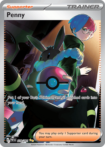 Penny – Special Illustration Rare – 239/091 – Paldean Fates