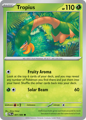 Tropius – Common – 001/084 – Pitch Black