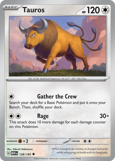 Tauros – Uncommon – 128/165 – S&V 151