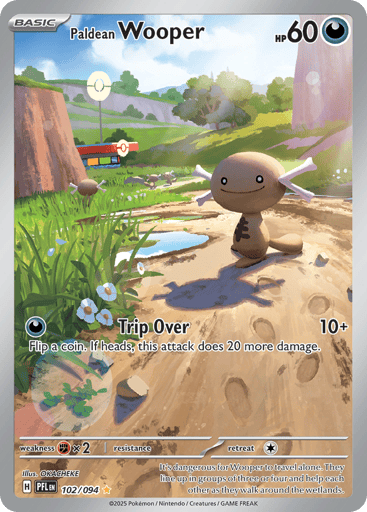 Paldean Wooper – Illustration Rare – 102/094 – Phantasmal Flames