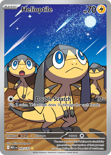 Helioptile – Illustration Rare – 143/132 – Mega Evolution