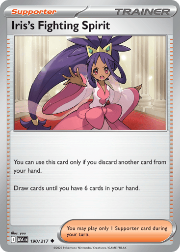 Iris’s Fighting Spirit – Uncommon – 190/217 – Ascended Heroes