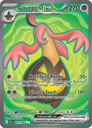 Gourgeist ex – Ultra Rare – 102/086 – Chaos Rising