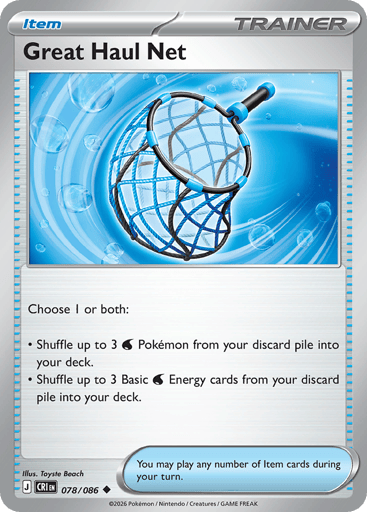 Great Haul Net – Uncommon Reverse Holo – 078/086 – Chaos Rising