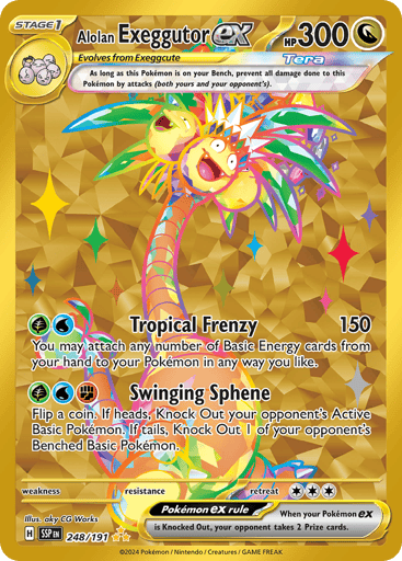 Alolan Exeggutor ex – Hyper Rare – 248/191 – Surging Sparks