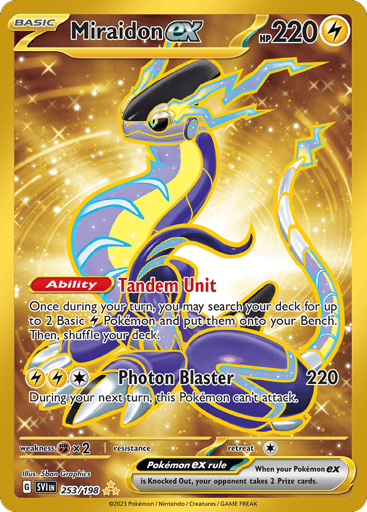 Miraidon ex – Hyper Rare – 253/198 – Scarlet & Violet