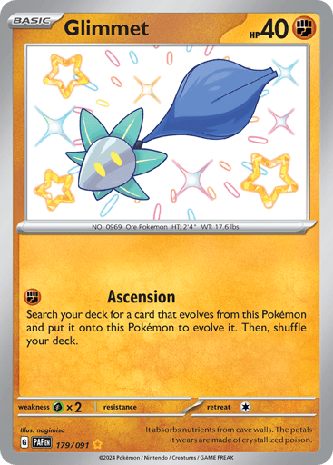 Glimmet – Shiny Rare – 179/091 – Paldean Fates
