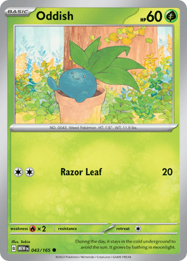 Oddish – Common – 043/165 – S&V 151