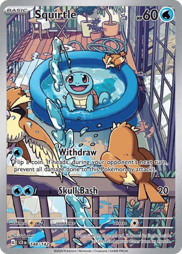 Squirtle – Illustration Rare – 148/142 – Stellar Crown