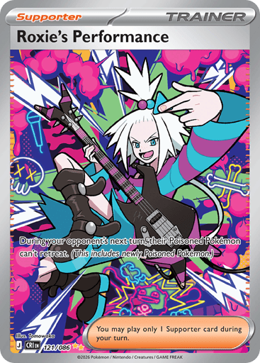 Roxie’s Performance – Special Illustration Rare – 121/086 – Chaos Rising