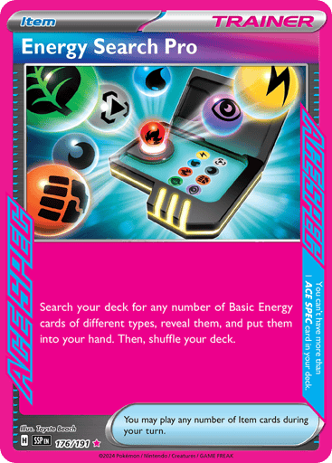 Energy Search Pro – ACE SPEC Rare – 176/191 – Surging Sparks