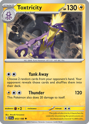 Toxtricity – Uncommon – 072/198 – Scarlet & Violet