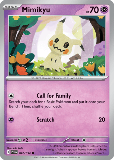 Mimikyu – Common Reverse Holo – 042/094 – Phantasmal Flames