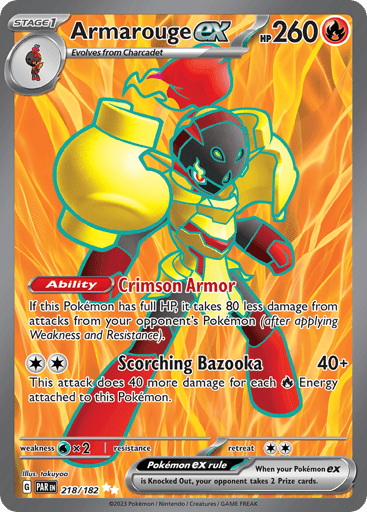 Armarouge ex – Ultra Rare – 218/182 – Paradox Rift