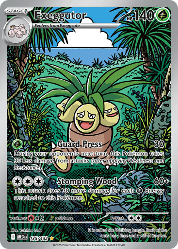Exeggutor – Illustration Rare – 135/132 – Mega Evolution