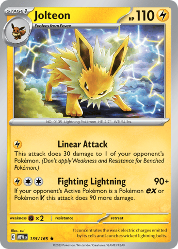 Jolteon – Rare – 135/165 – S&V 151