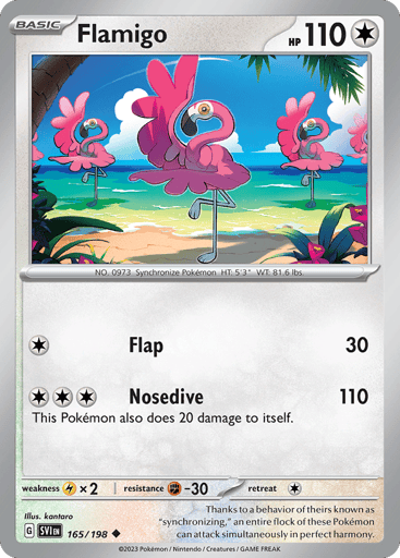 Flamigo – Uncommon – 165/198 – Scarlet & Violet