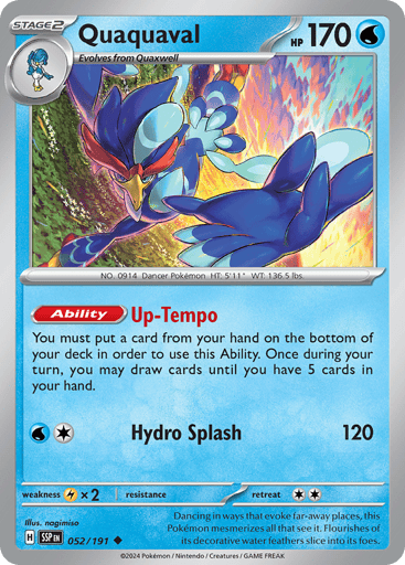 Quaquaval – Uncommon Reverse Holo – 052/191 – Surging Sparks