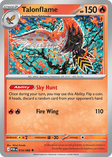 Talonflame – Uncommon – 014/088 – Perfect Order