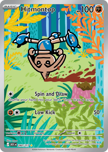 Hitmontop – Illustration Rare – 240/217 – Ascended Heroes